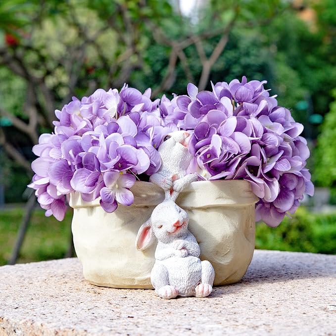 Rabbit Flower Pot Succulent Planter Garden Pots, Easter Decorative Flower Pot - Image 4