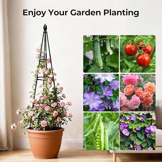 2 Pack Garden Trellis for Climbing Plants Outdoor, Vegetables - Image 8