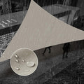 SUNNY GUARD Waterproof Sun Shade Sail 12'x12'x17' Taupe Right Triangle UV Block by SUNNYGUARD