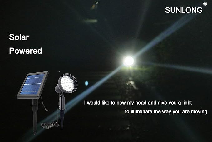 SUNLONG Solar Spotlights Outdoor Waterproof Bright Solar Wall Light Led - Image 8