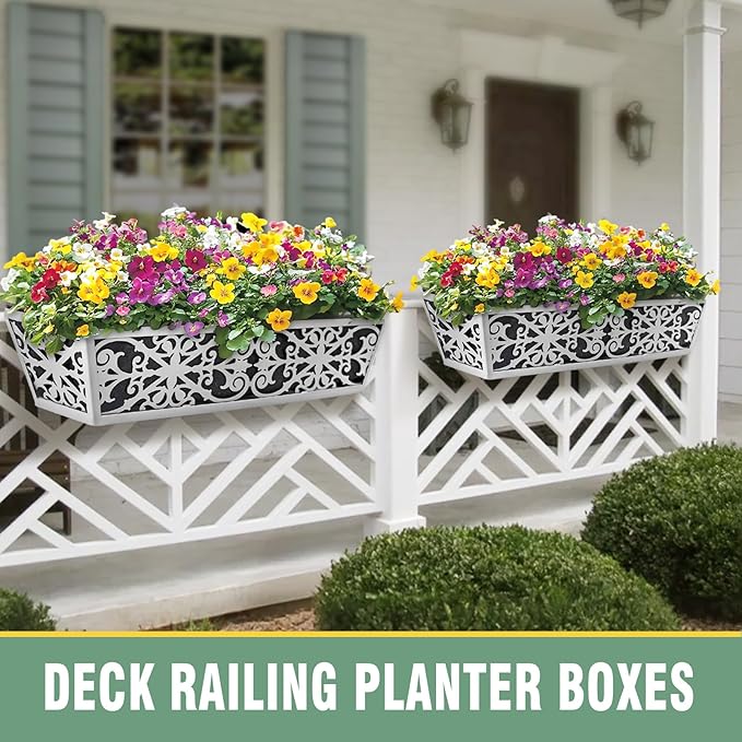 4 Pack 24 Inch Window Boxes Planter - Image 4