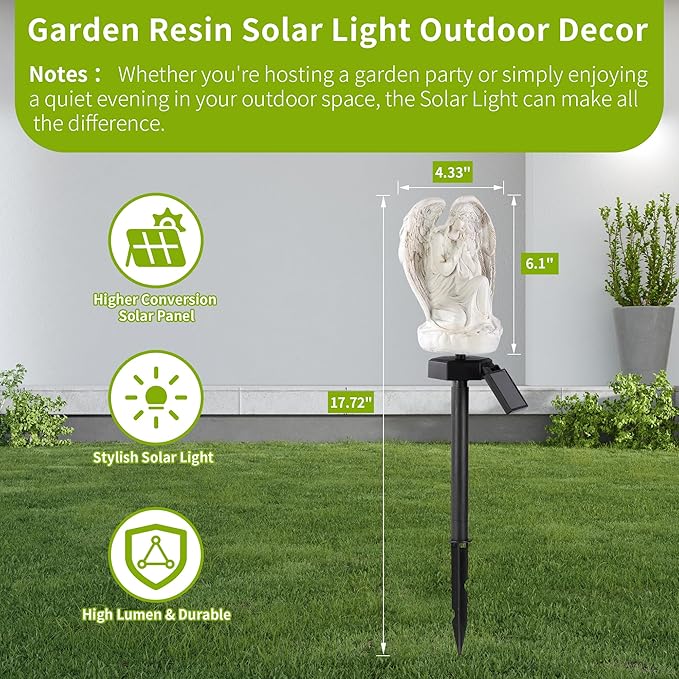 Garden Solar LED Light with Stake, Waterproof Outdoor Decor - Image 9