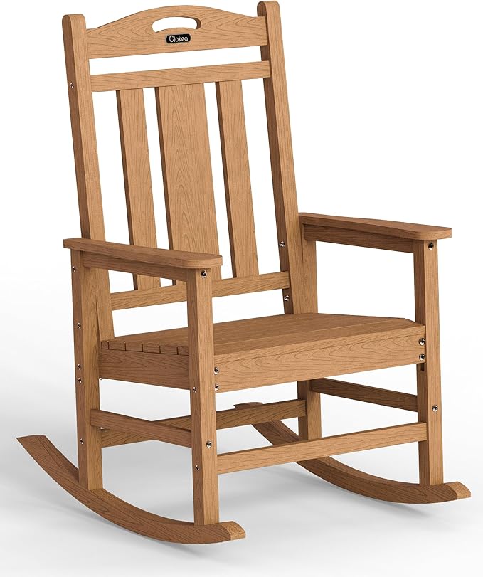 Ciokea Oversized Outdoor Rocking Chair, 380lbs Heavy-Duty Large Patio Rocker by CIOKEA