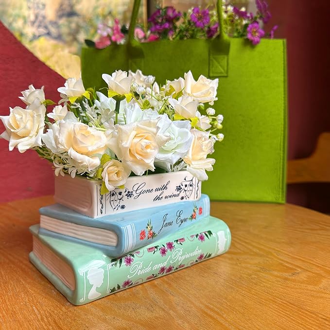 Small Book-Shaped Decorative Planter - Image 7