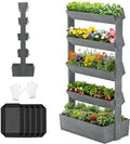 Wooden Vertical Raised Garden Bed, 5 Tier Garden Planters Raised Beds by UrGROWA