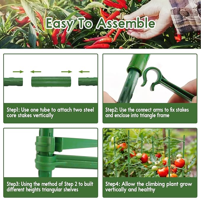 Riare 6 Pack 5.2 FT Tomato Cages - Image 4