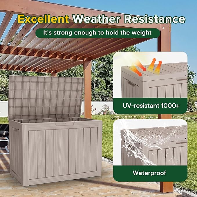 DRATO 45 Gallon Deck Box, Outdoor Storage Box - Image 3