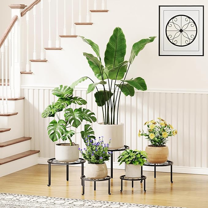 5 Pack Metal Plant Stand Heavy Duty Metal Plant Shelf - Image 2