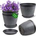 Quarut 4 Pack 15 Inch Large Planter Pot by Quarut