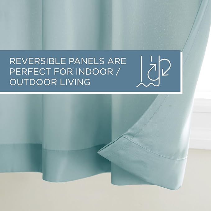 Town & Country Basics Cabana Solid Heavyweight Indoor Outdoor Curtains - Image 6