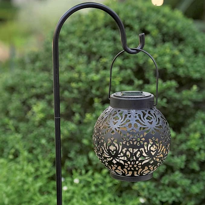 Set of 2 Solar Lantern Outdoor Hanging Decorative Lights - Image 6