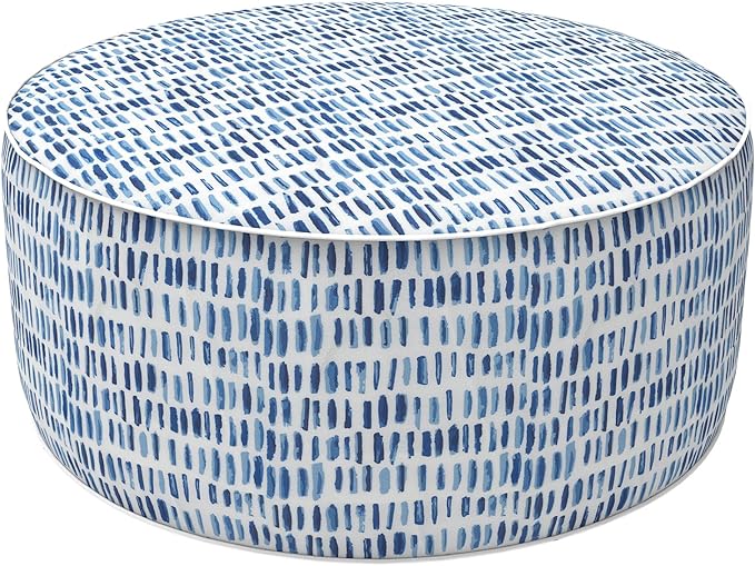 LVTXIII Outdoor Inflatable Ottoman Stool, Patio Water Repellent Footrest Stool by LVTXIII