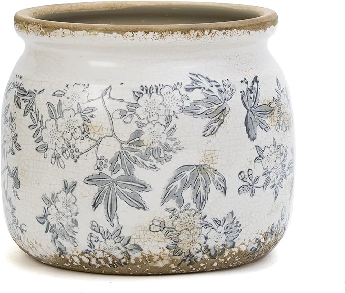 Vintage Ceramic Ice Crack Flower Pot by Dosayes