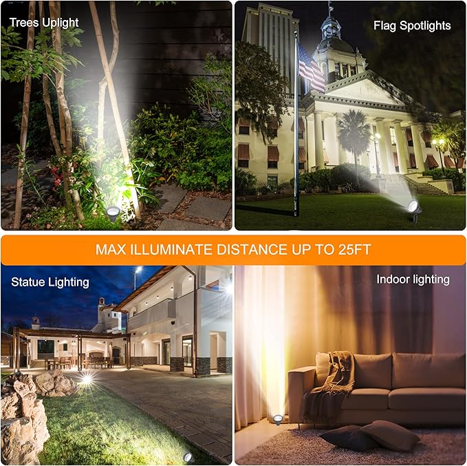 SUNLONG Solar Spotlights Outdoor Waterproof Bright Solar Wall Light Led - Image 4