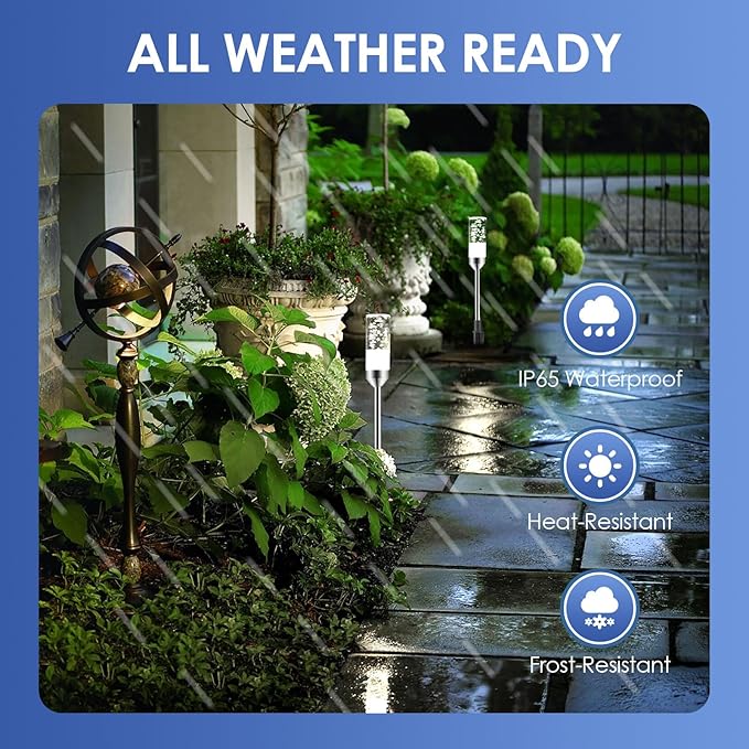 B-right Outdoor Pathway Lights, Extendable IP65 Waterproof Outdoor Garden Light - Image 3