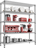 3500LBS 59" W 5 Tier Storage Shelves Rack Metal Wire Shelving Unit, Storage by MEIGAOPLASTICANDMETALHKCOLIMITED