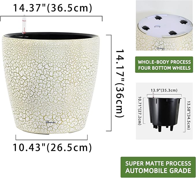 Dexceder 15x14 Self Watering Planter - Image 3