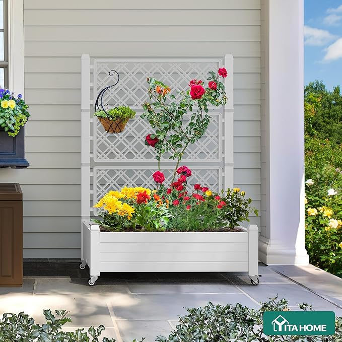YITAHOME 43.3x17.7x61 in Planter Trellis Box - Image 4