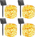 Minetom Solar String Lights, 4 Packs Total 132Ft 400 LED Solar Fairy Lights by Minetom