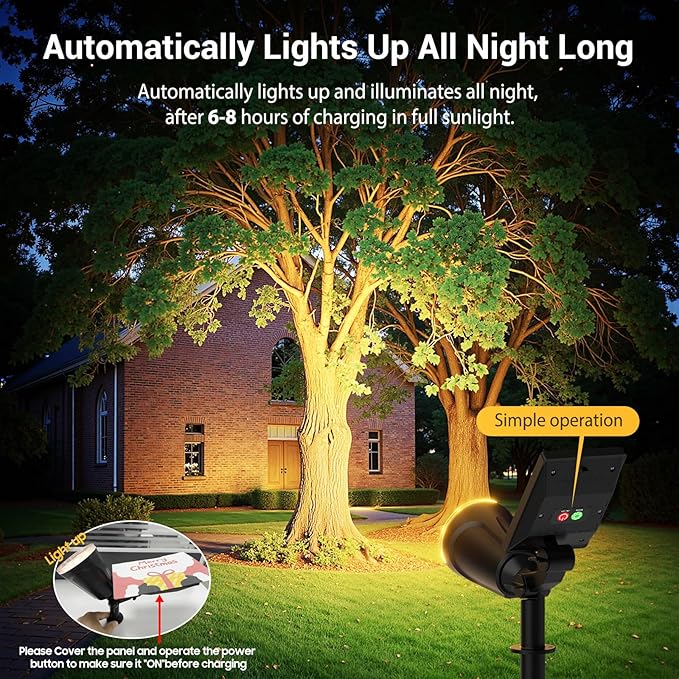 Solar Spot Lights Outdoor Waterproof: 1000LM Big Adjustable Spotlight - Image 3
