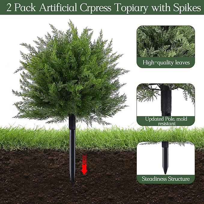 Artificial Topiary Bushes for Outdoors - Image 2
