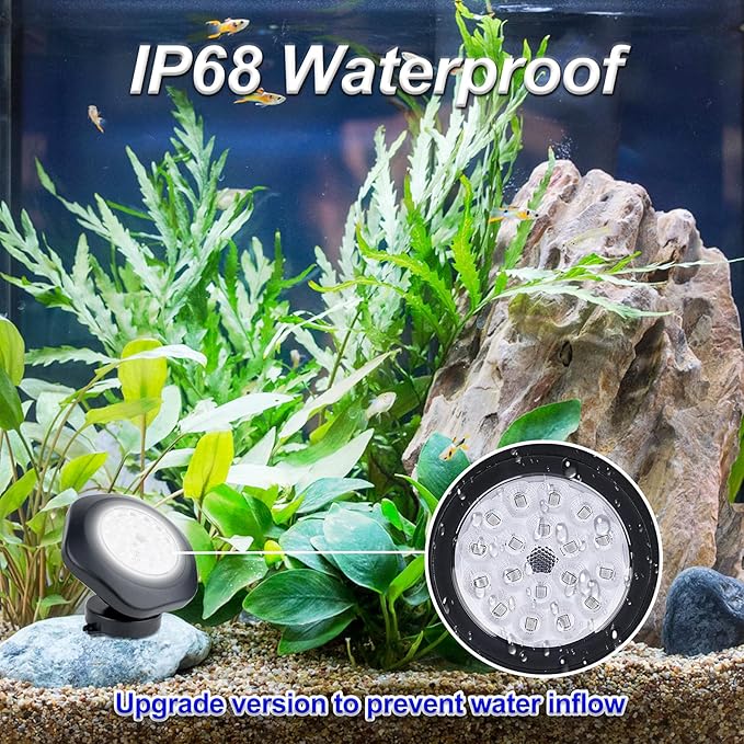 Solar Pond Lights, 18 LED Super Bright Underwater Spotlights LED Submersible - Image 5