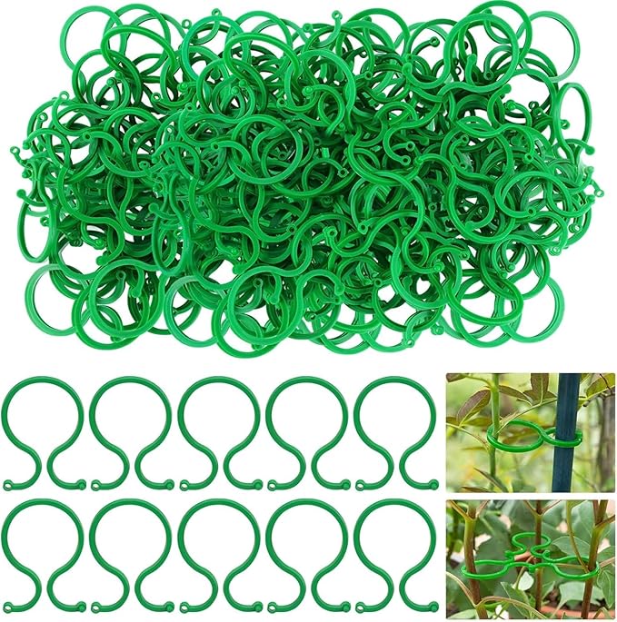 Hysagtek 200 Pcs Plant Clips for Climbing Plants Garden Clips Plant Support by Hysagtek