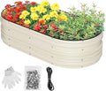 WORKPRO 4x2x1ft Galvanized Raised Garden Bed Set, Rust & Corrosion Protection by WORKPRO