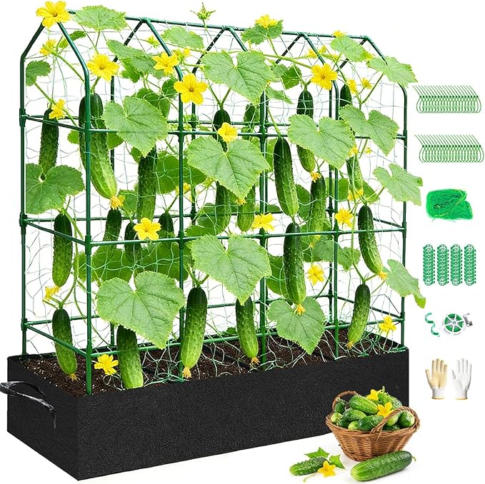 Large Cucumber Trellis for Climbing Plants Outdoor by Unknown