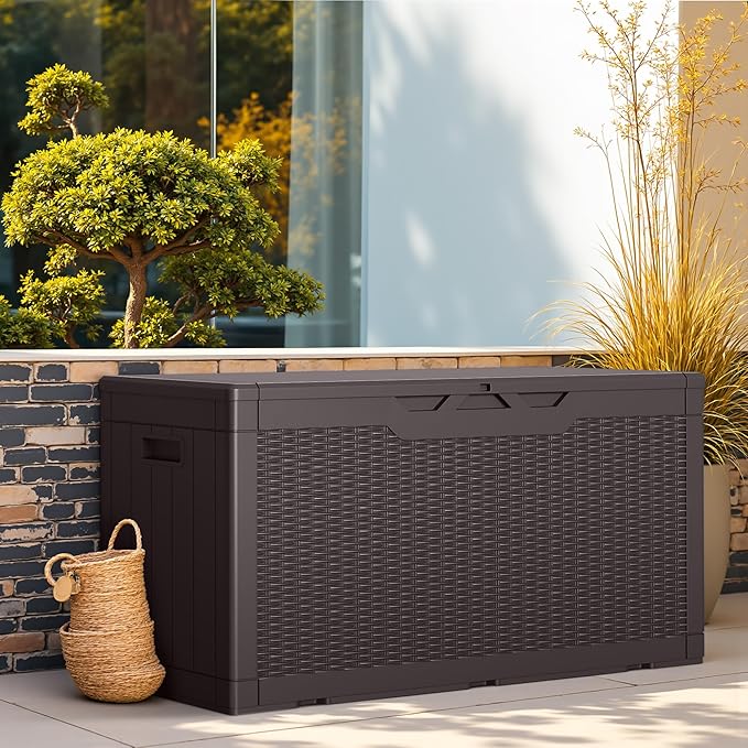 Greesum Outdoor Storage Box 100 Gallon Storage Bin - Image 2