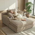 67" Oversized Chaise Lounge Chair Indoor, Soft Boneless Cloud Couch by Unknown