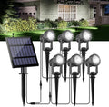 Solar Spot Lights Outdoor, Landscape Spotlights IP65 Waterproof 9.8ft Cable by CREPOW
