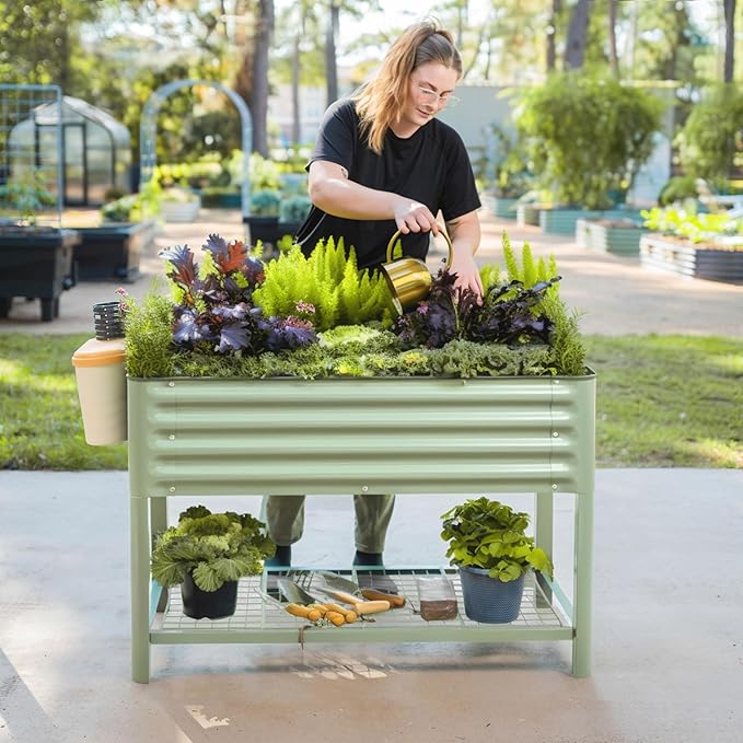 Elevated Raised Garden Bed-V Series, 1400 Lbs Weight Capacity, Outdoor Planter - Image 7