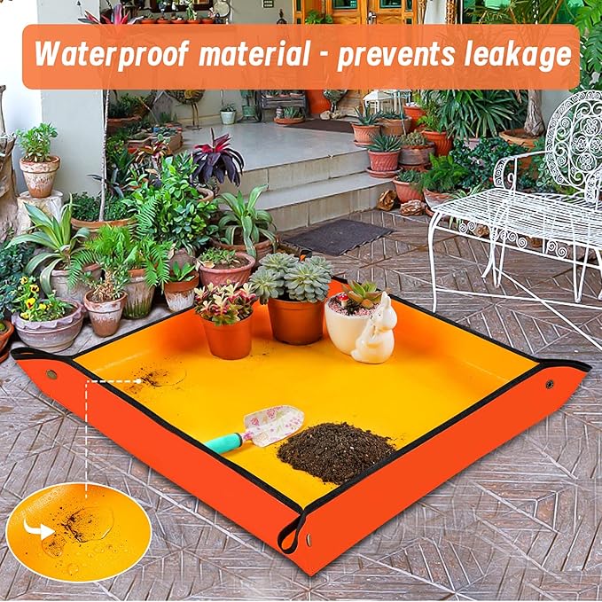Repotting Mat for Indoor Plant Transplanting & Potting Soil Mess Control - Image 4