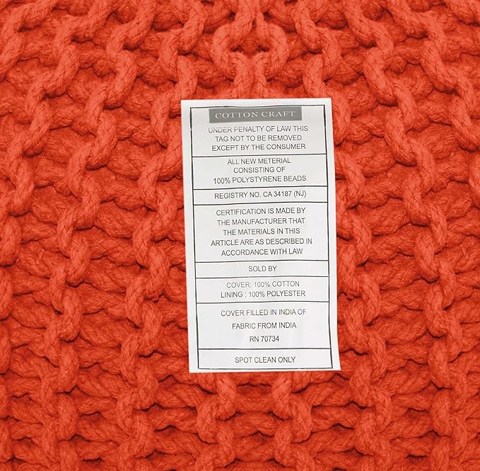 COTTON CRAFT Round Pouf - Image 8