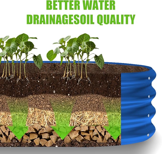 Land Guard 8×2×1ft Galvanized Raised Garden Bed Kit, 108 Gallon Capacity Raised - Image 5