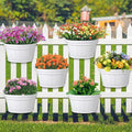 Layhit 6 Pcs Wall Hanging Planters Outdoor Pot Planter Wine Barrel Planter by ShungLan