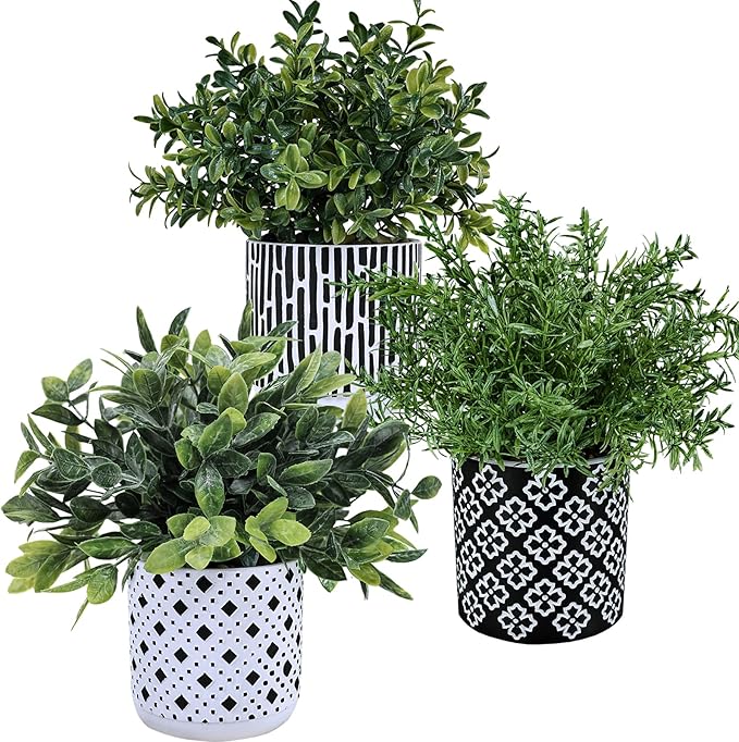 Winlyn 3-Pack Artificial Potted Plants by Winlyn