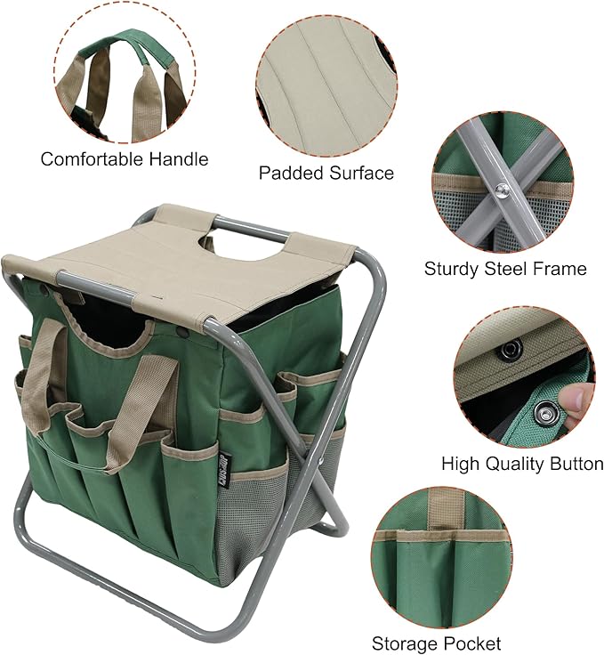 MDSTOP Folding Gardening Stool - Image 4