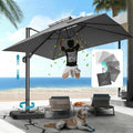HOTEEL10x10ft Patio Umbrella Cantilever Umbrellas by HOTEEL