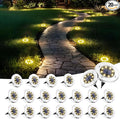 SOLPEX 20 Pack Solar Ground Lights Waterproof, Solar Powered Garden Lights by Solpex