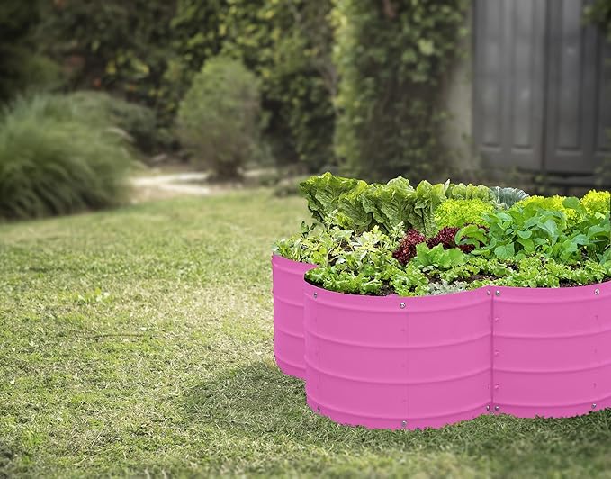 Plant & Plot Galvanized Raised Garden Beds Outdoor // 3×3×1 ft Planter Raised - Image 4