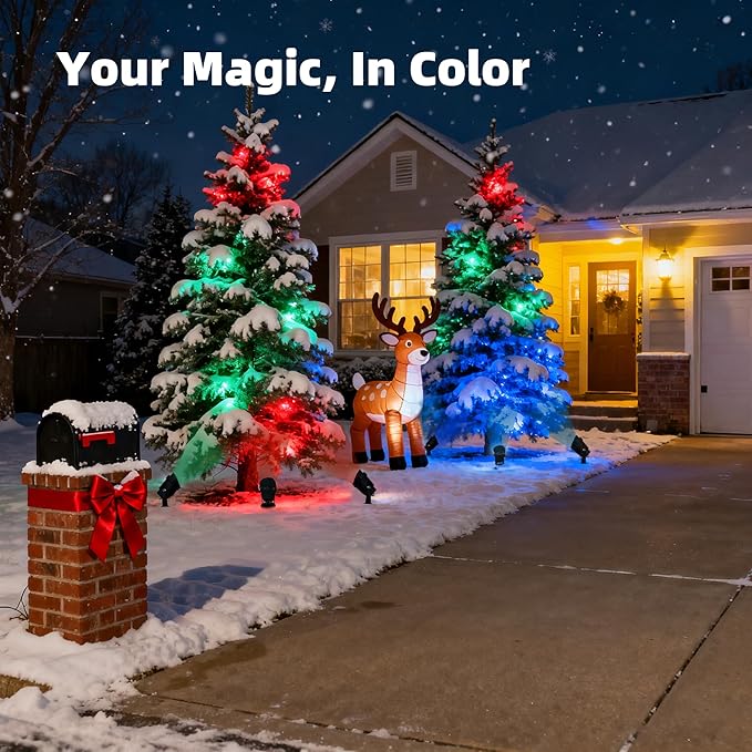 Color Spot Light Outdoor 2-Pack, 120V 12W Waterproof LED Landscape Spotlights - Image 9