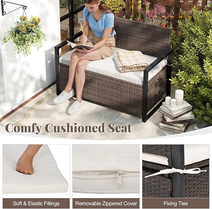Tangkula 40 Gallon Outdoor Bench - Image 7