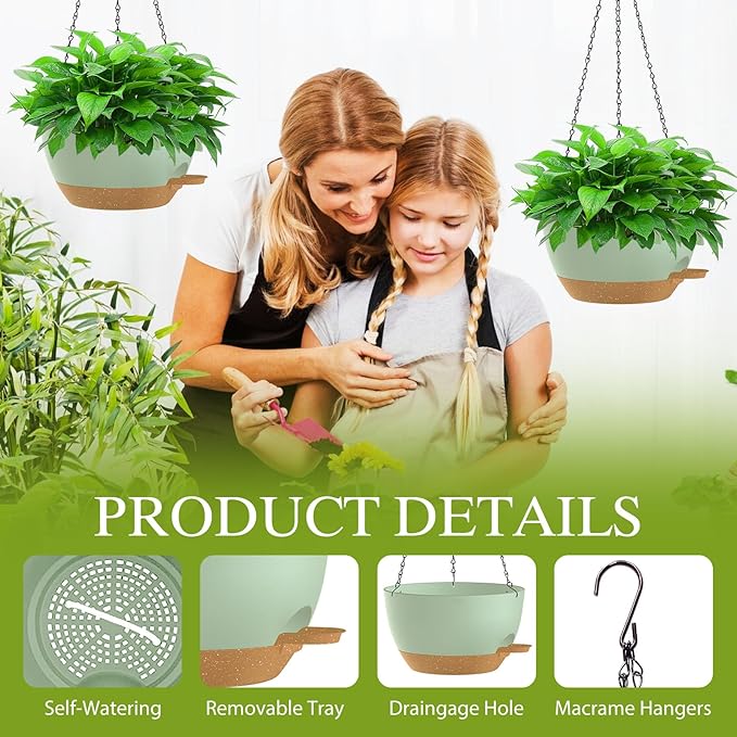 10 Inch Hanging Baskets 2 PC - Image 3
