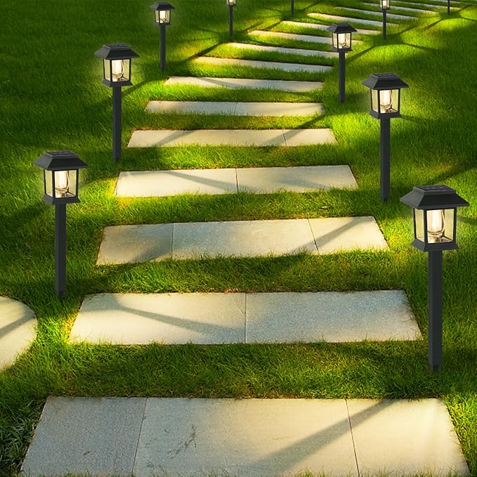 Greluna Solar Lights Outdoor, 12 Pack 3000K Waterproof Auto On/Off Solar - Image 6