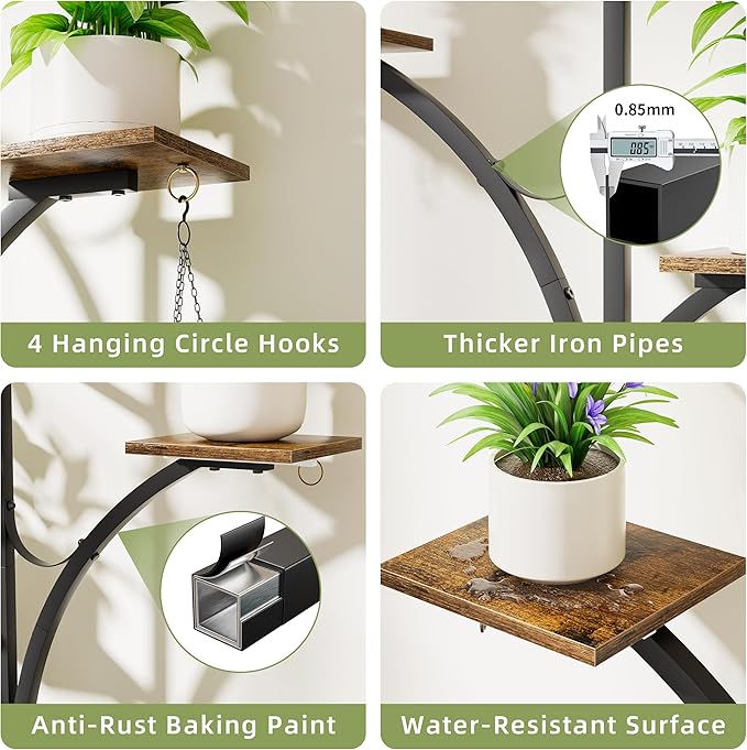 Plant Stand Indoor with Grow Lights - Image 5
