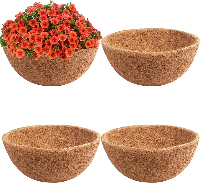 Y&M 4pcs 14“ Round Coconut Fiber Liner by YM