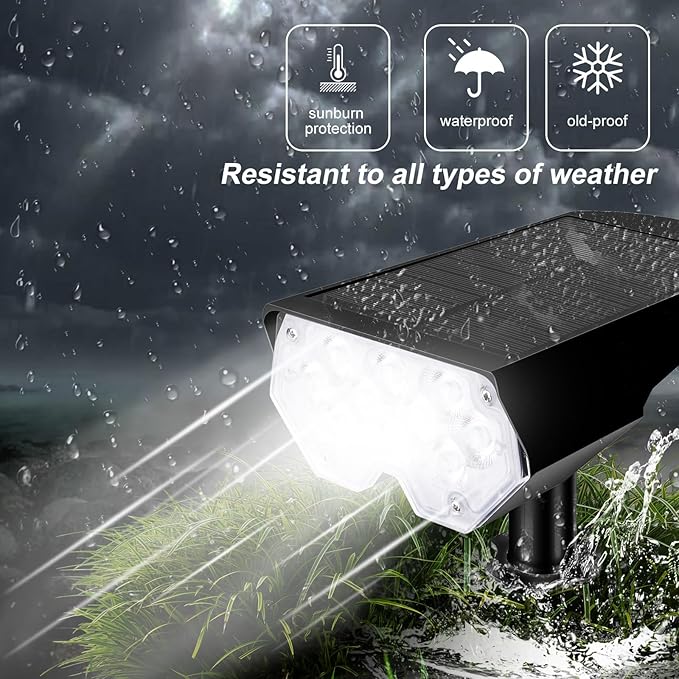 All-New Solar Spot Lights Outdoor Waterproof，20 LEDs Solar Tree Lights - Image 5