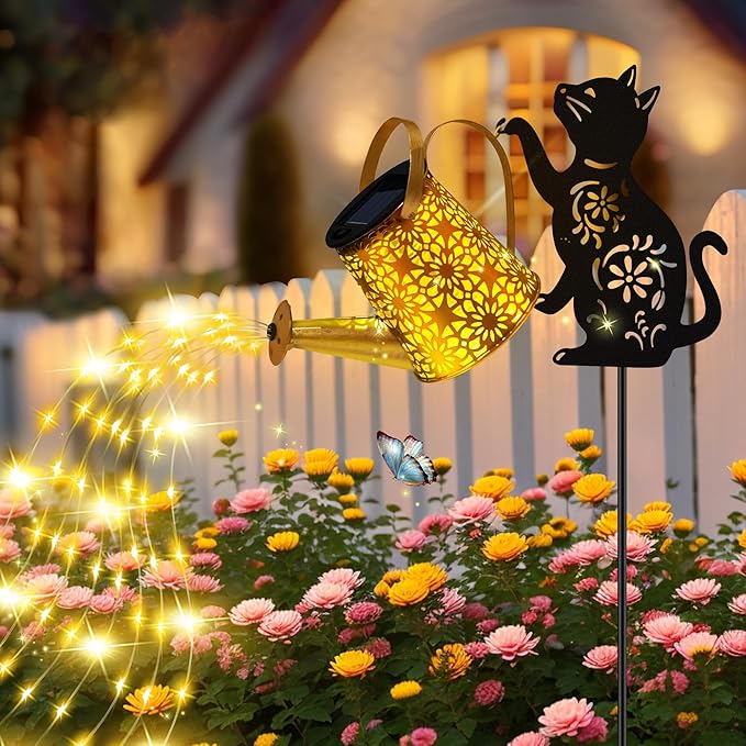 Solar Lights Outdoor Decorative, Watering Can - Image 8
